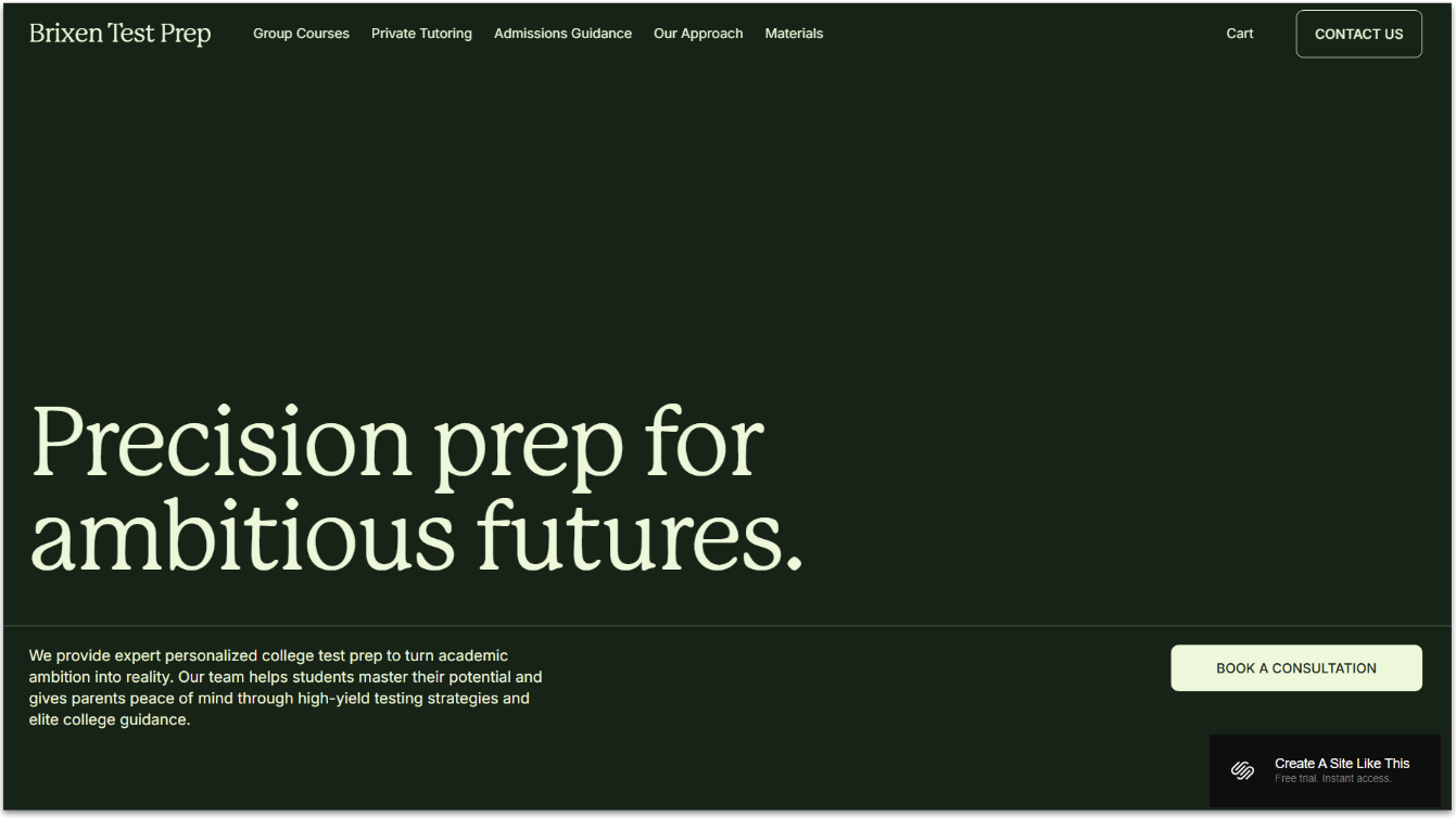 Brixen Squarespace Template