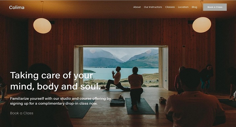 Squarespace Colima template