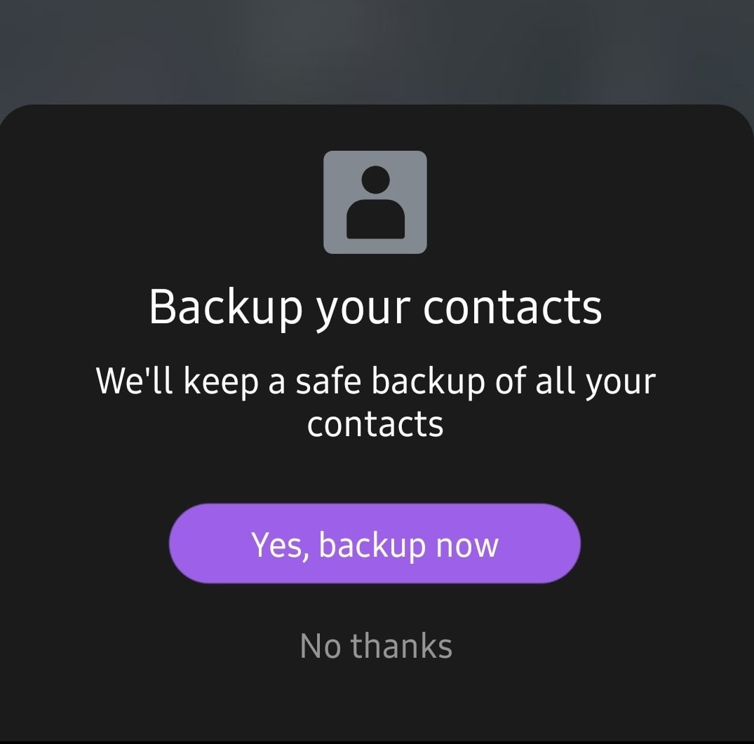 Jottacloud back up contacts
