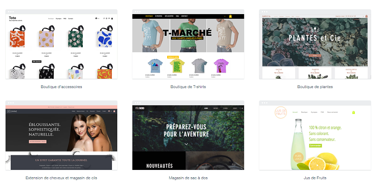 Wix online store templates