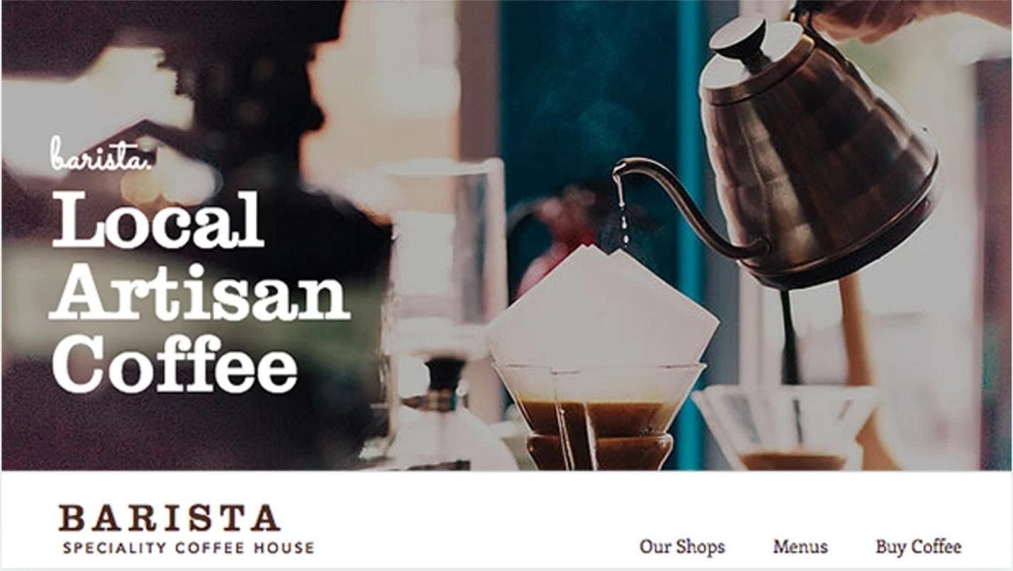 Wix Coffee House template