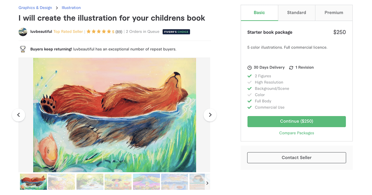 children's book illustrator on Fiverr – LuvBeautiful