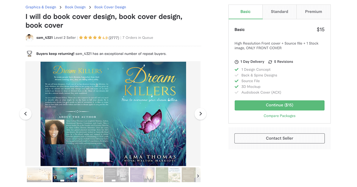 book cover designer on Fiverr – Sam_4321