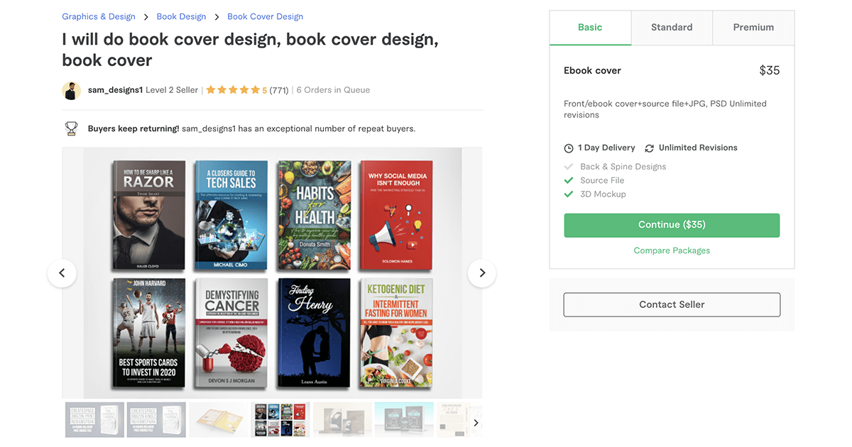book cover designer on Fiverr – Sam_Designs1