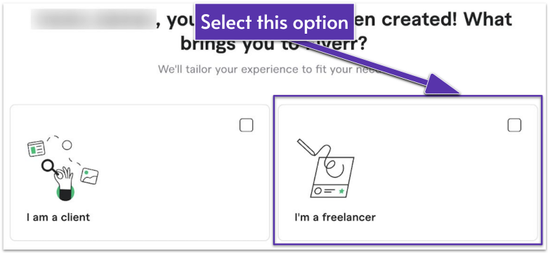 Fiverr freelancer selection process