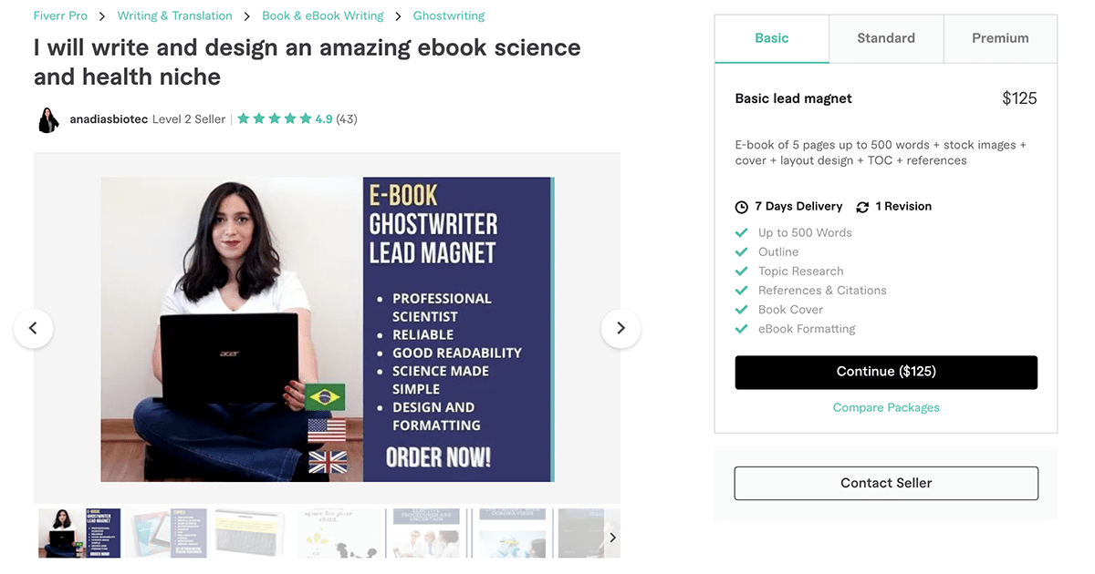 freelance book & e-book writer on Fiverr – Anadiasbiotec