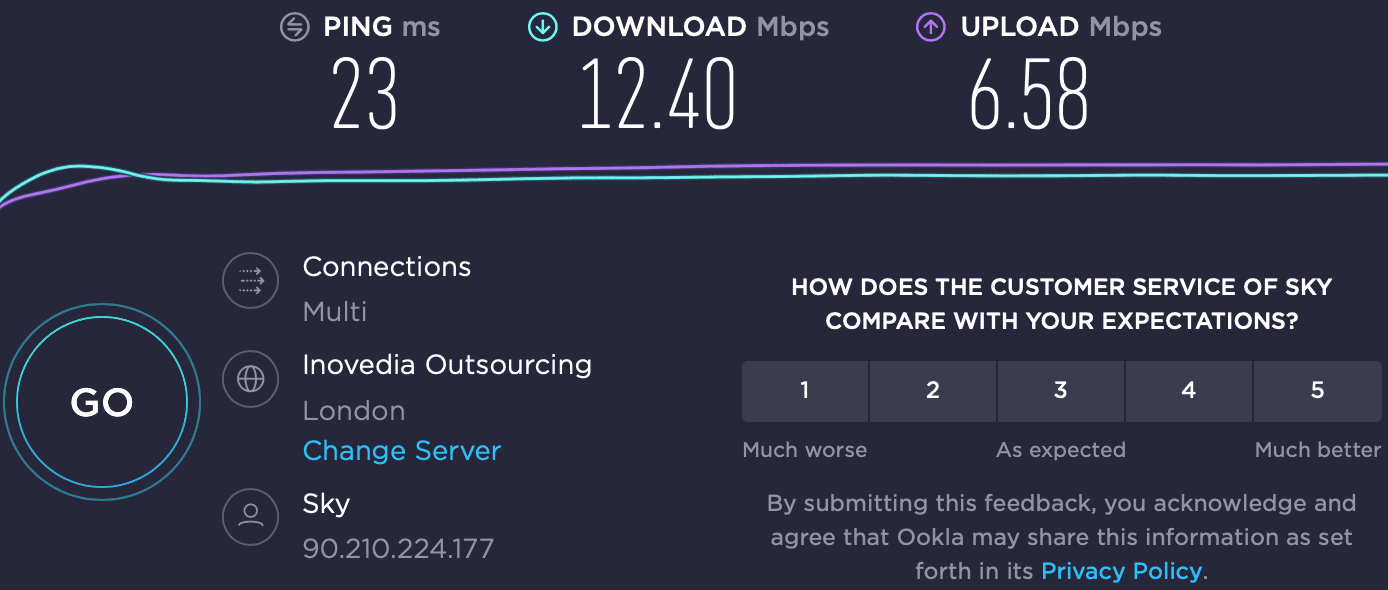 Internet Speed Test During Backup