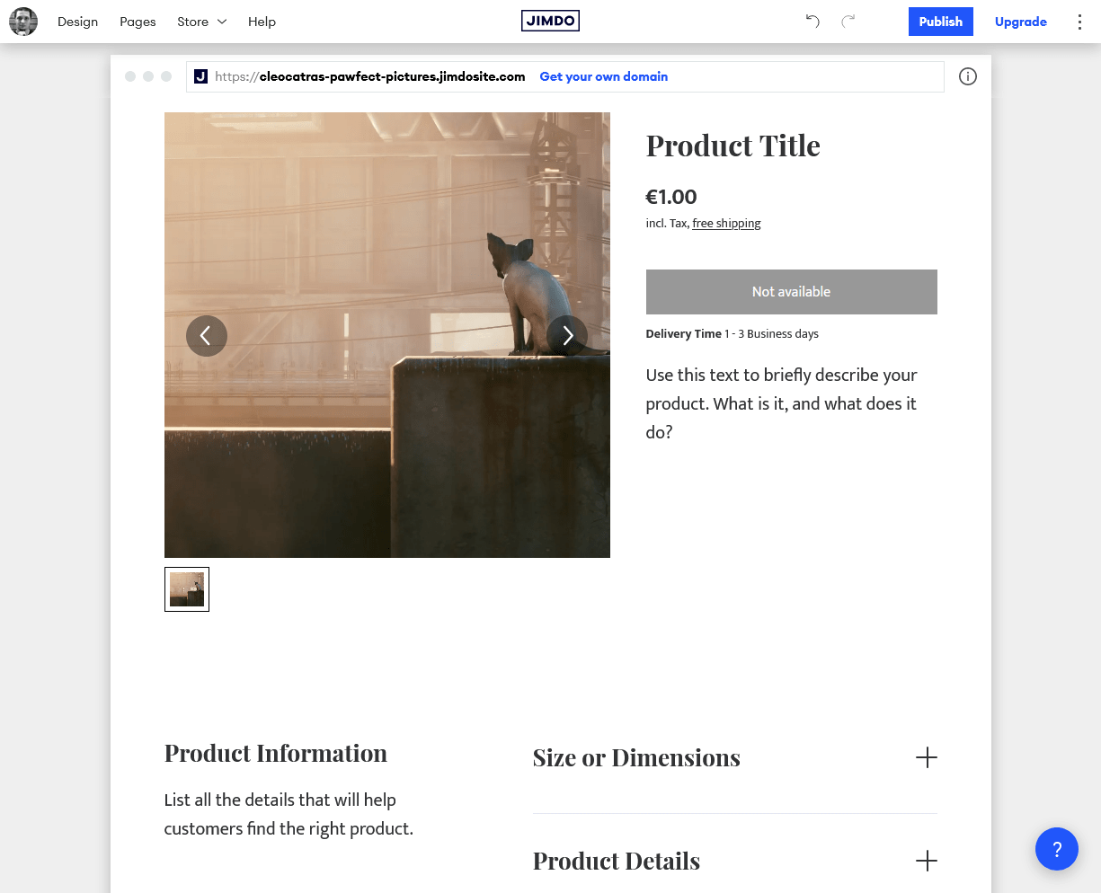 a-jimdo-product-page