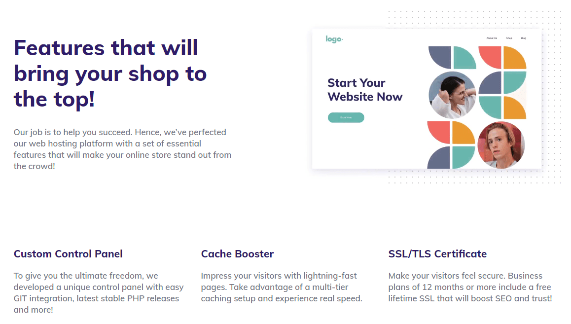 List of Features Included in Hostinger's WooCommerce Plans