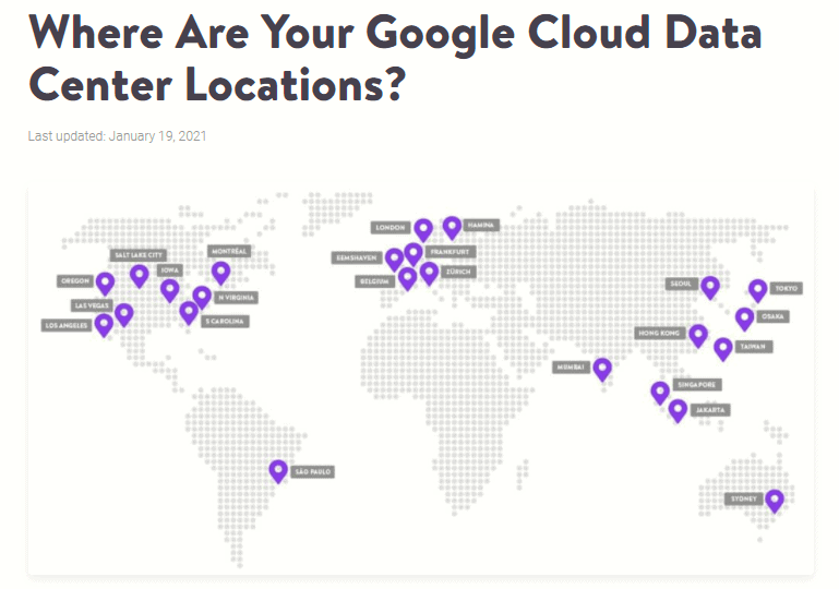 kinsta’s-data-centers-locations