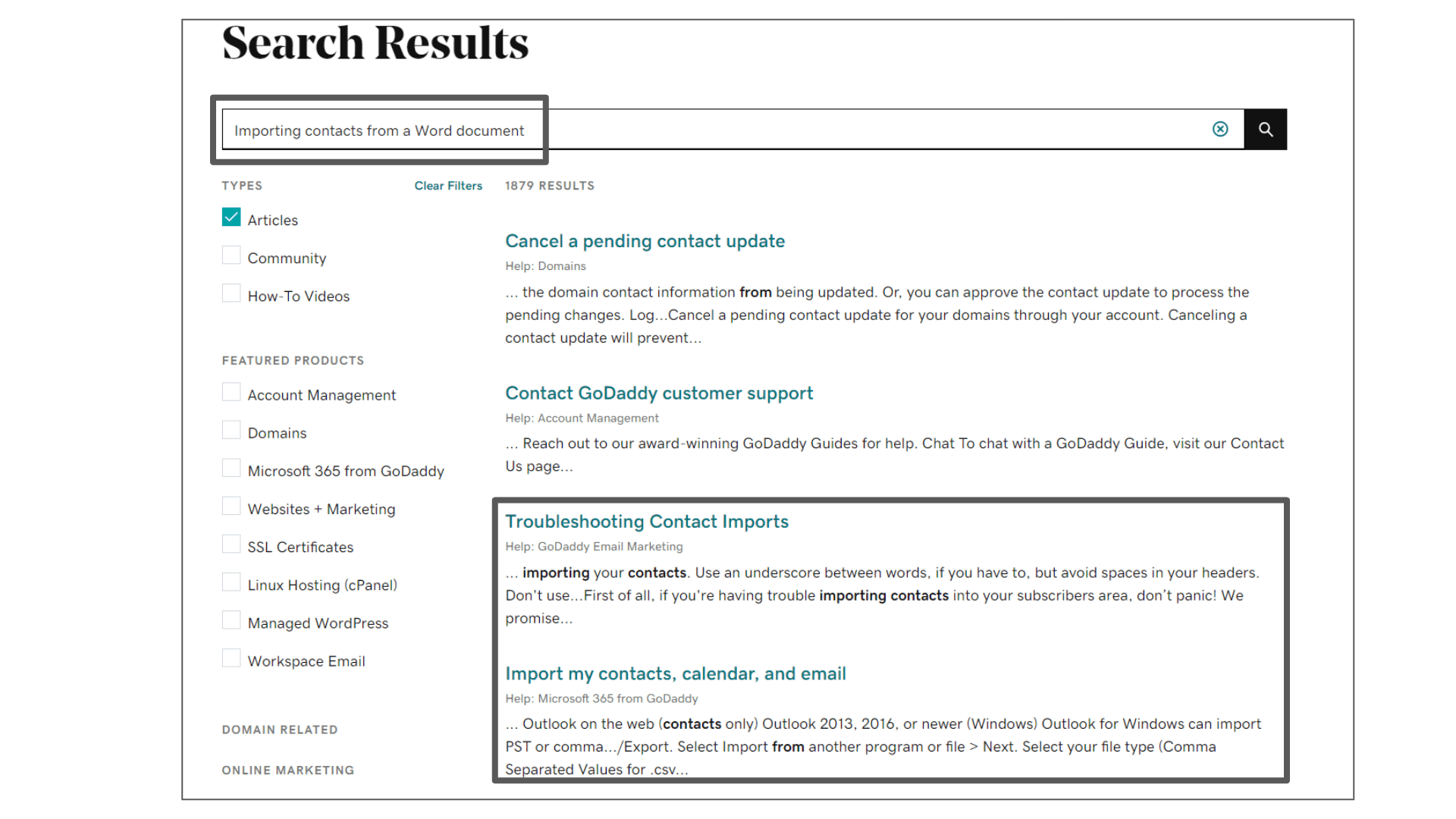 godaddy-help-centre-search-results