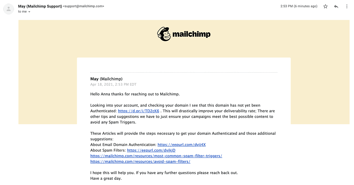 mailchimp-support