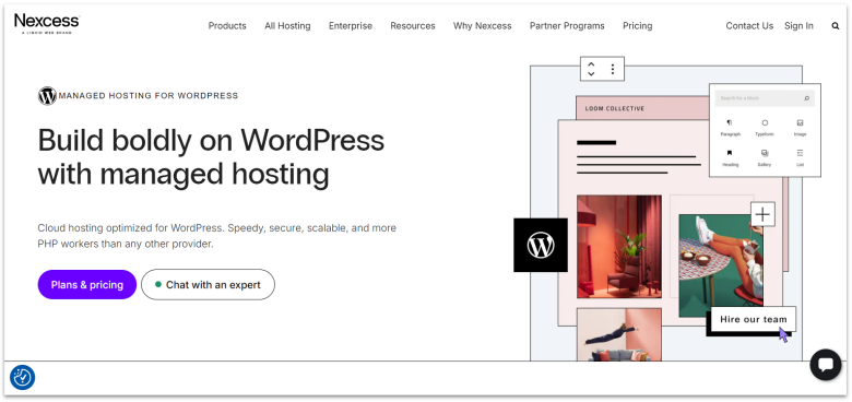 Description of Nexcess' managed WordPress offering.