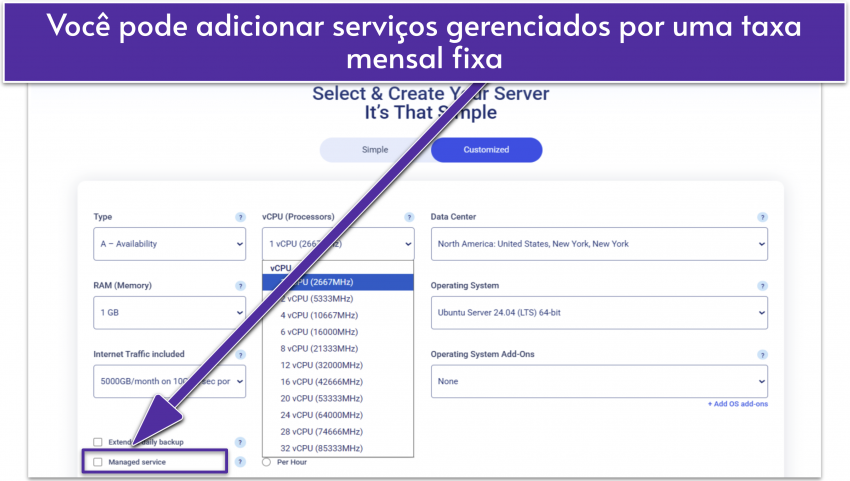 You can add managed services-pt