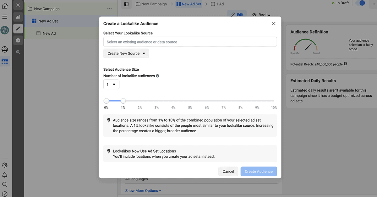 Facebook Lookalike Audiences