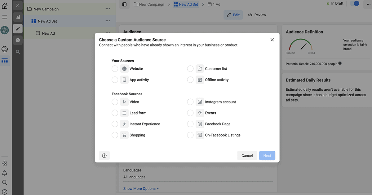 Facebook Custom Audiences