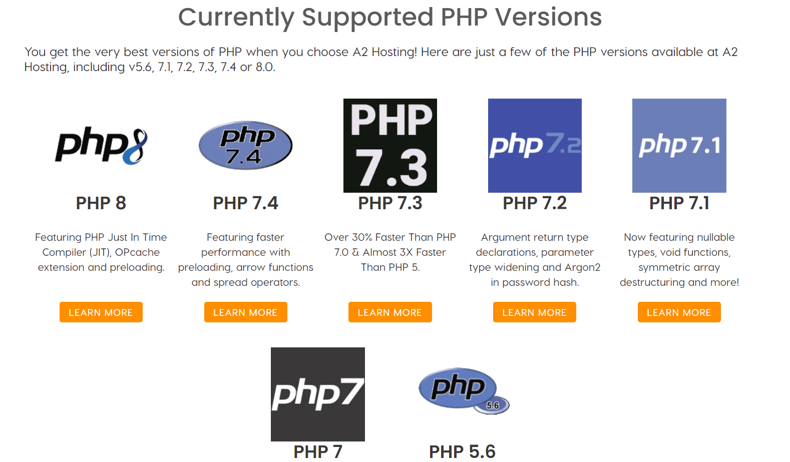 a2-hosting-php-versions