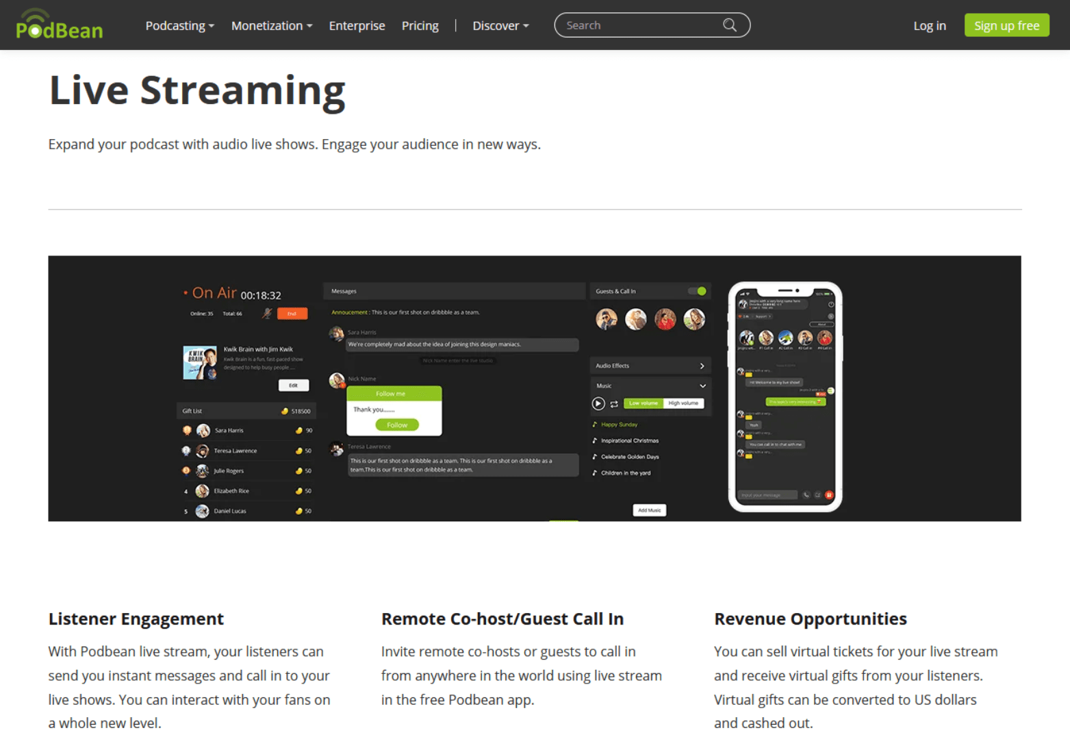 podbean-live-streaming