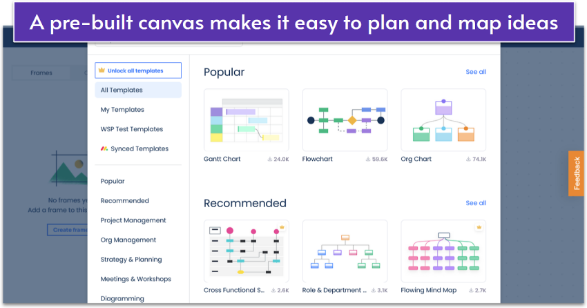 WorkCanvas' canvas template library.
