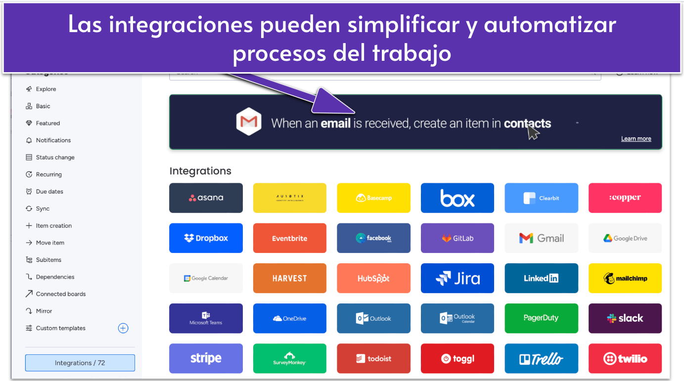monday.com integration library for automations