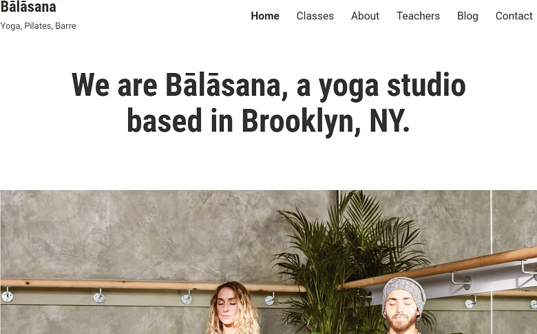 WordPress Yoga Template