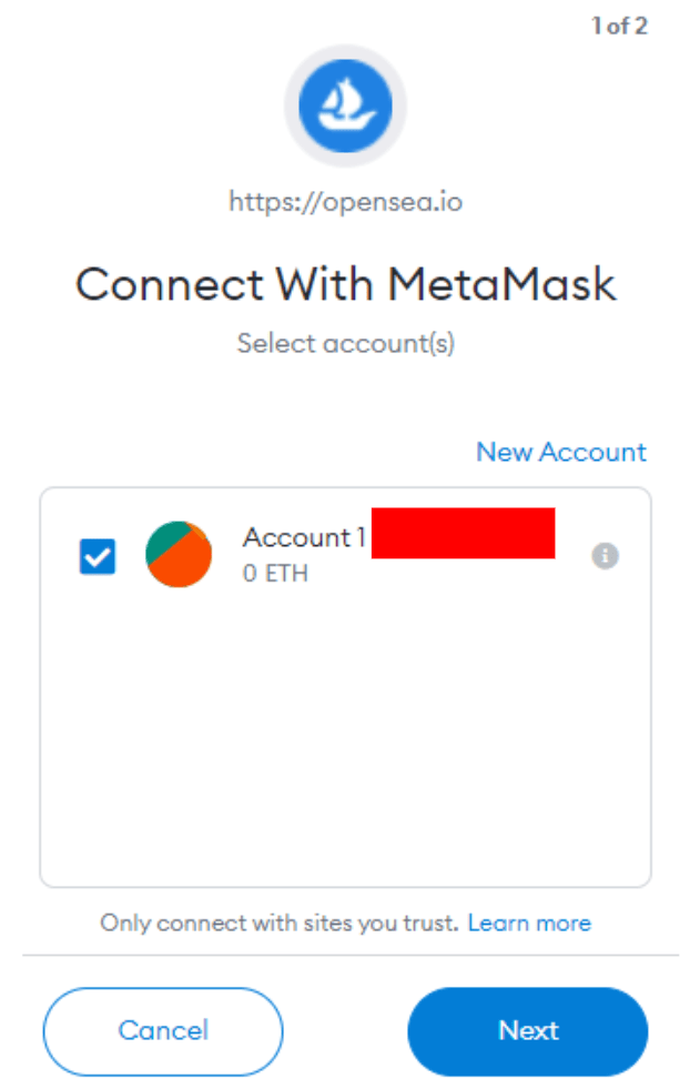 Connecting your MetaMask wallet to OpenSea
