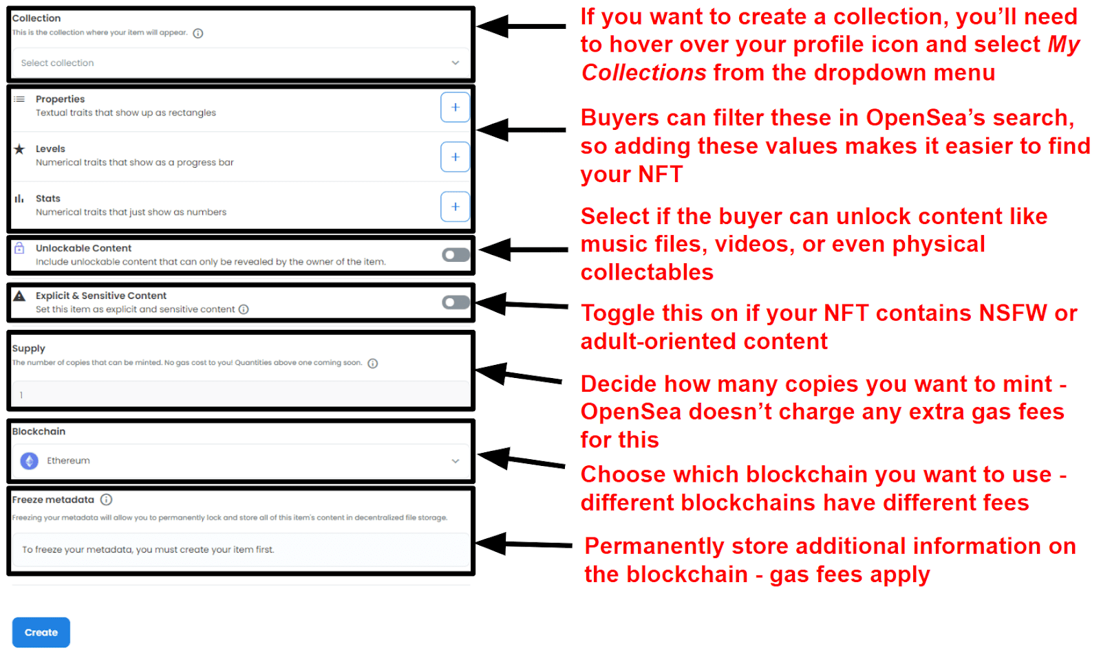 Creating an NFT on OpenSea