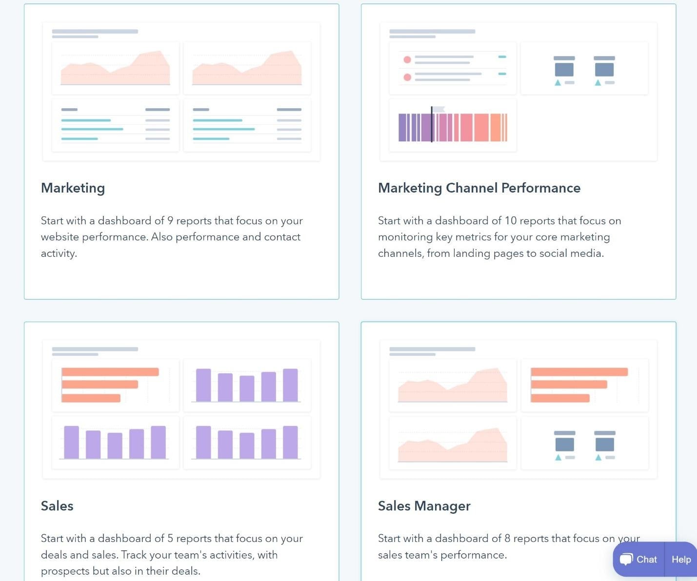 hubspot-dashboards-selection