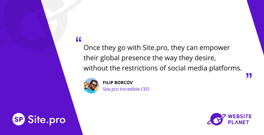 Site.pro – Professional Website Builder for Your Business