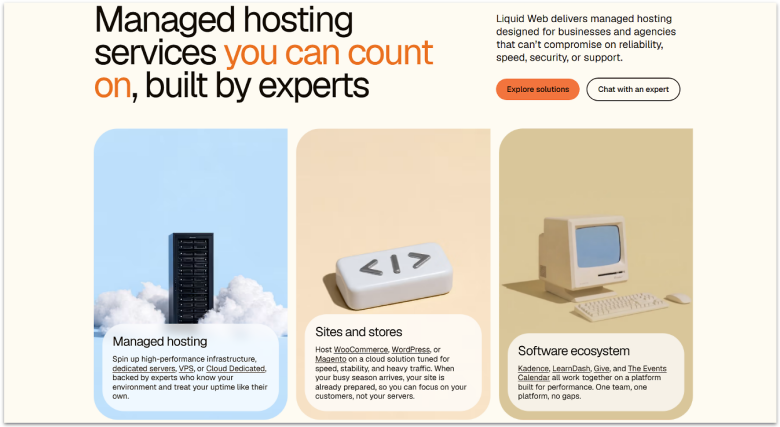 Liquid Web Hosting Options