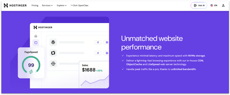 Hostinger's WordPress Performance