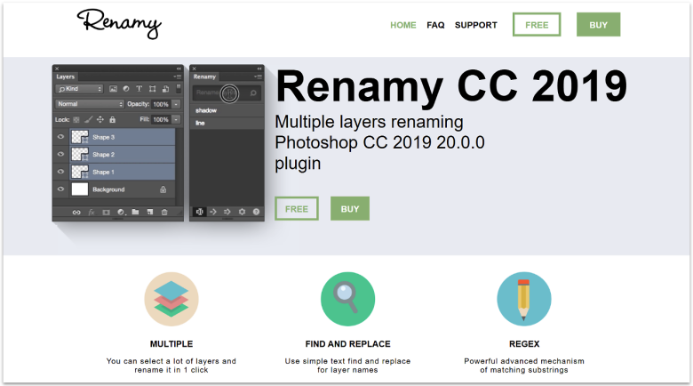 Renamy Homepage.