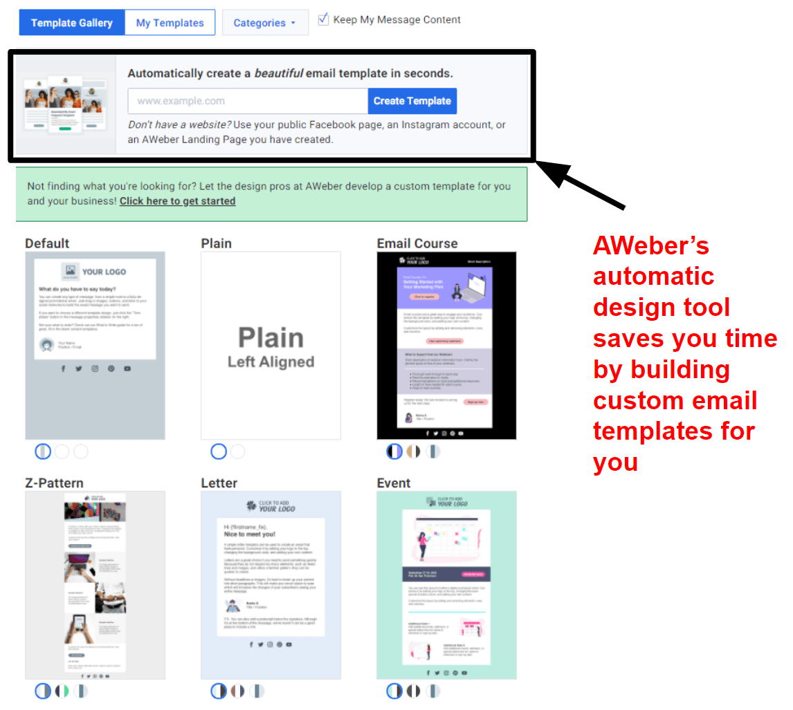 aweber's-email-templates