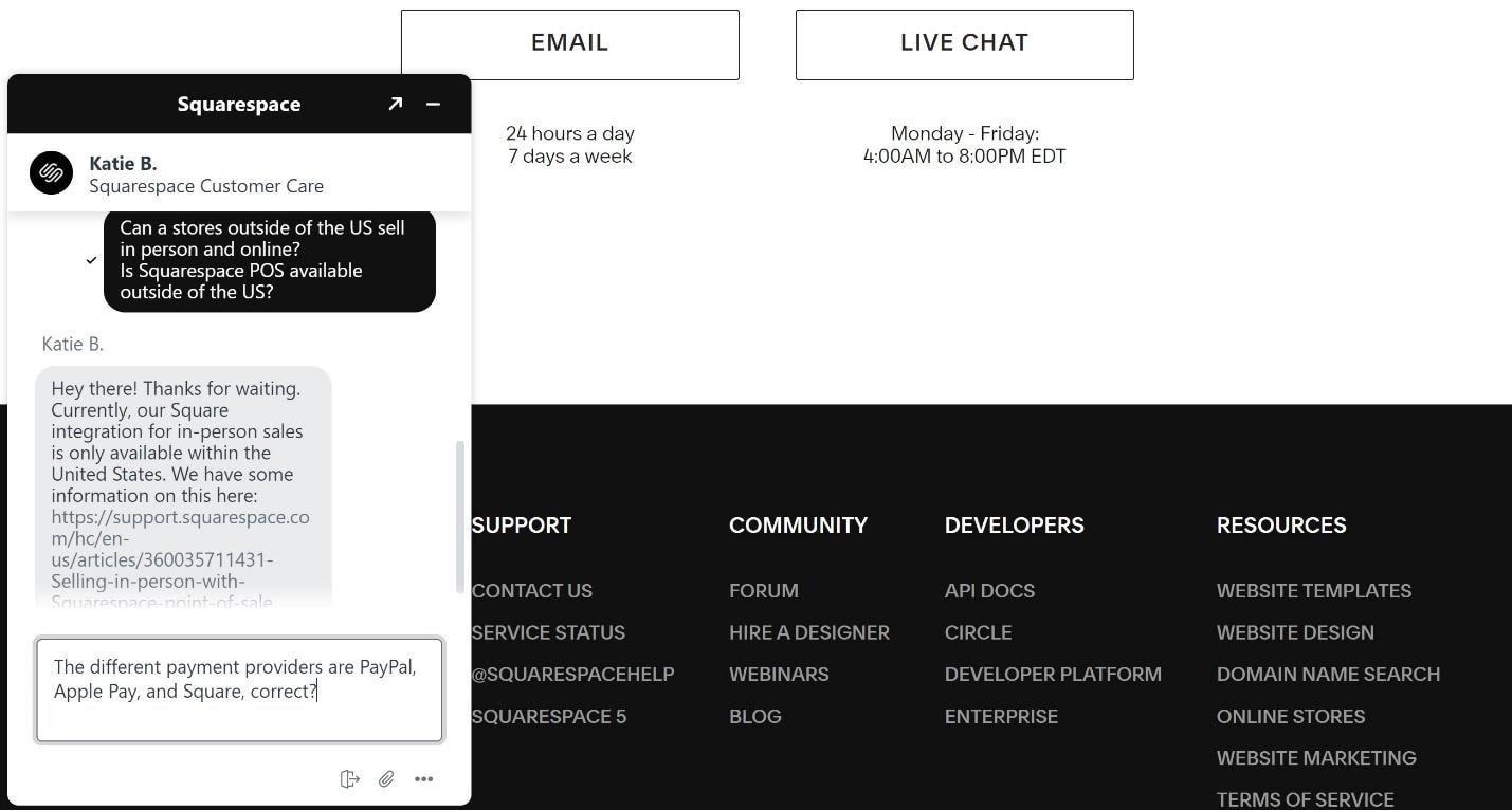 squarespace-live-chat-customer-support