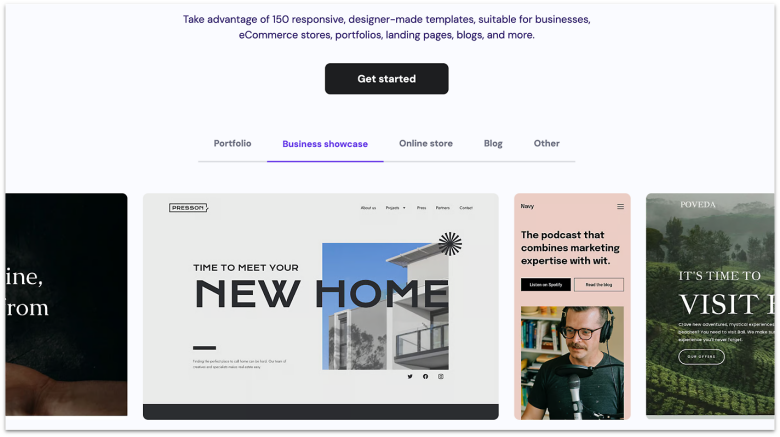 Hostinger Website Builder theme examples