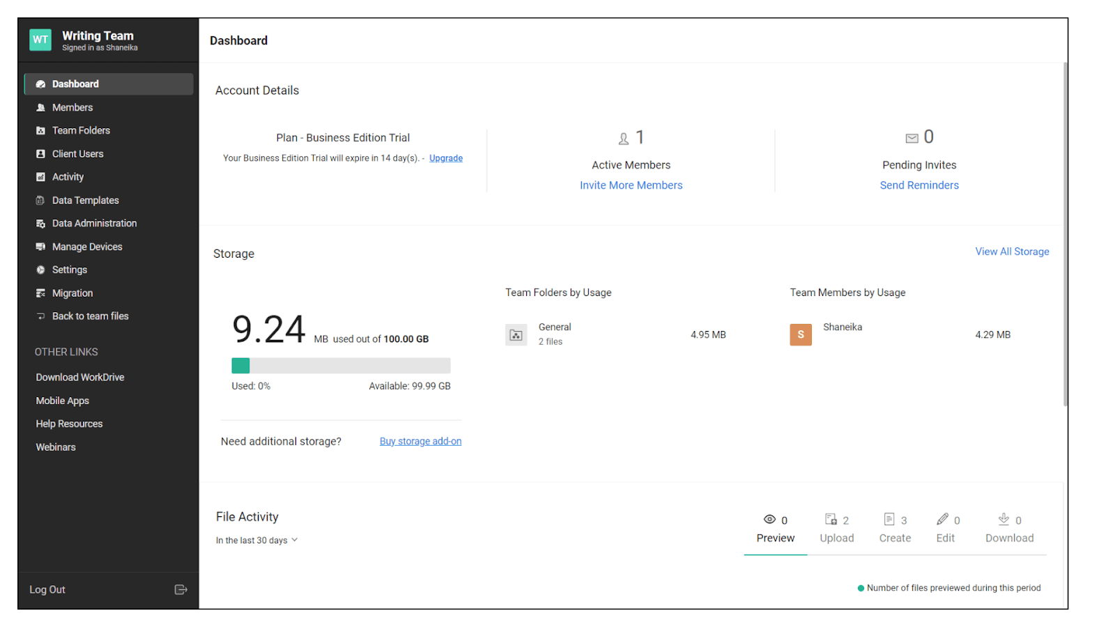 zoho-workdrive-screenshot-account-dashboard