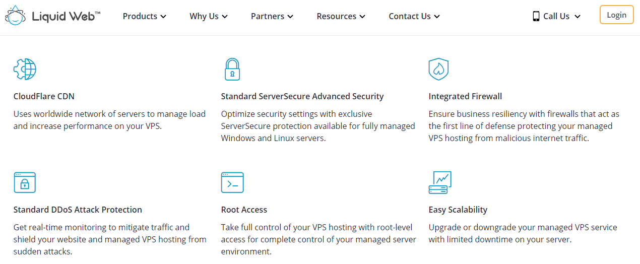 Liquid Web managed VPS features