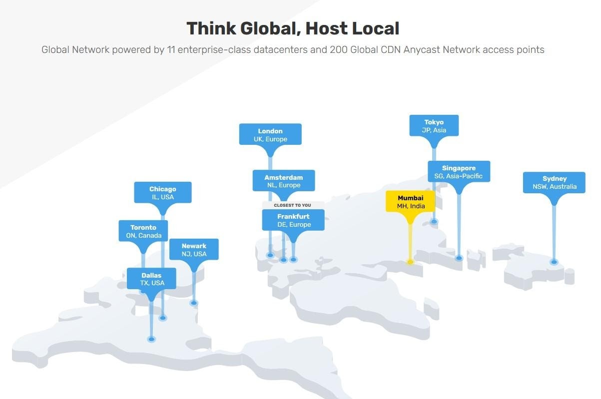 FastComet - Global data centers