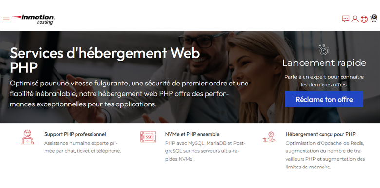 Hébergement Web PHP de InMotion Hosting.