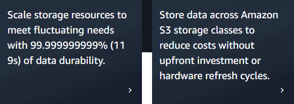 Amazon S3 reliability and data storage features
