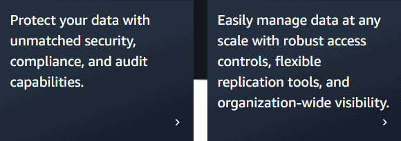 Amazon S3 security and management features