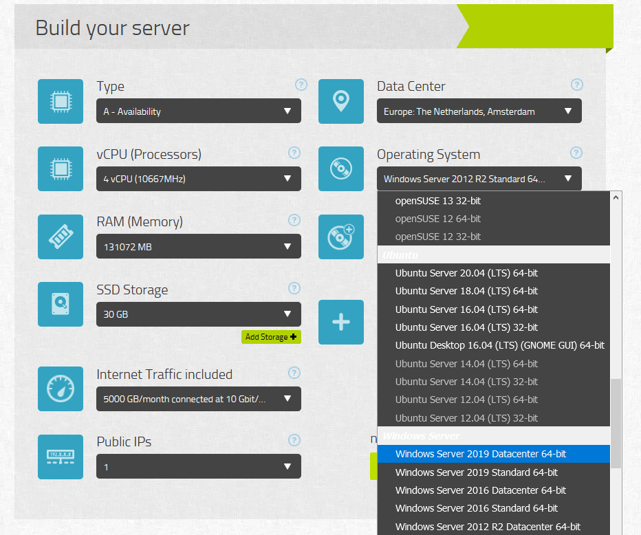 Net core hosting