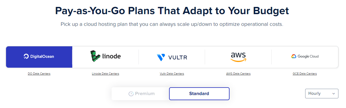 Cloudways managed plan options