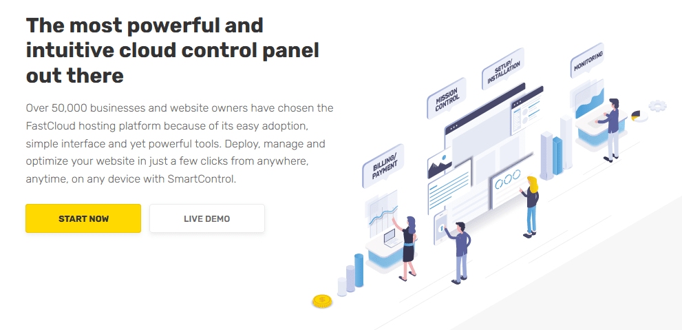 FastComet’s proprietary dashboard