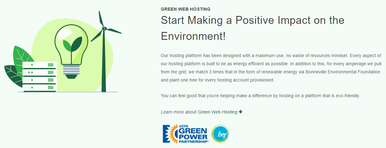 GreenGeeks renewable energy promise