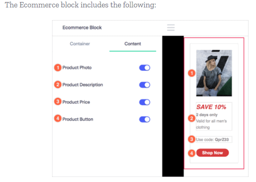 Benchmark ecommerce block