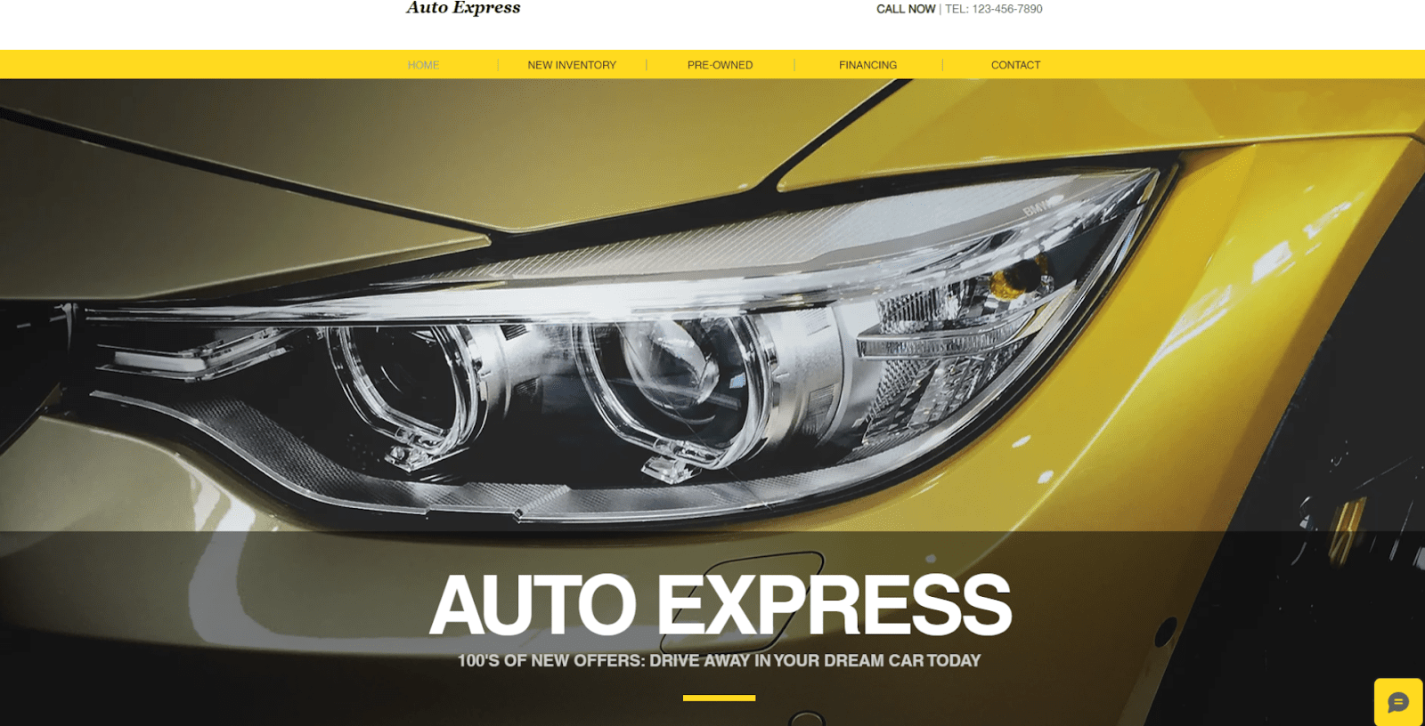 Wix Auto Express Template