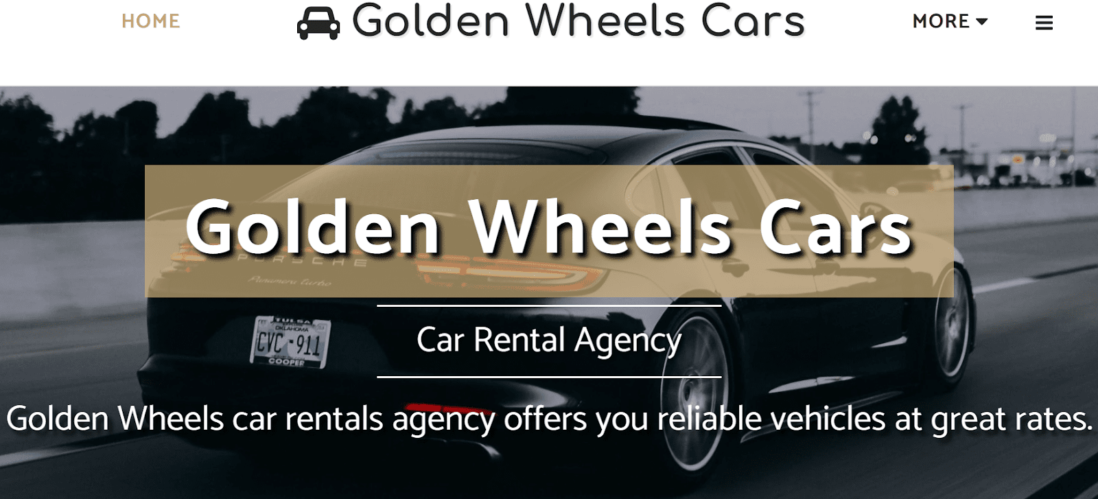 SITE123 Golden Wheels