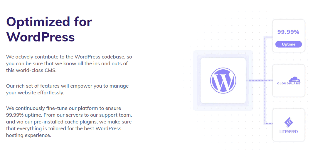 Description of Hostinger's WordPress optimizations