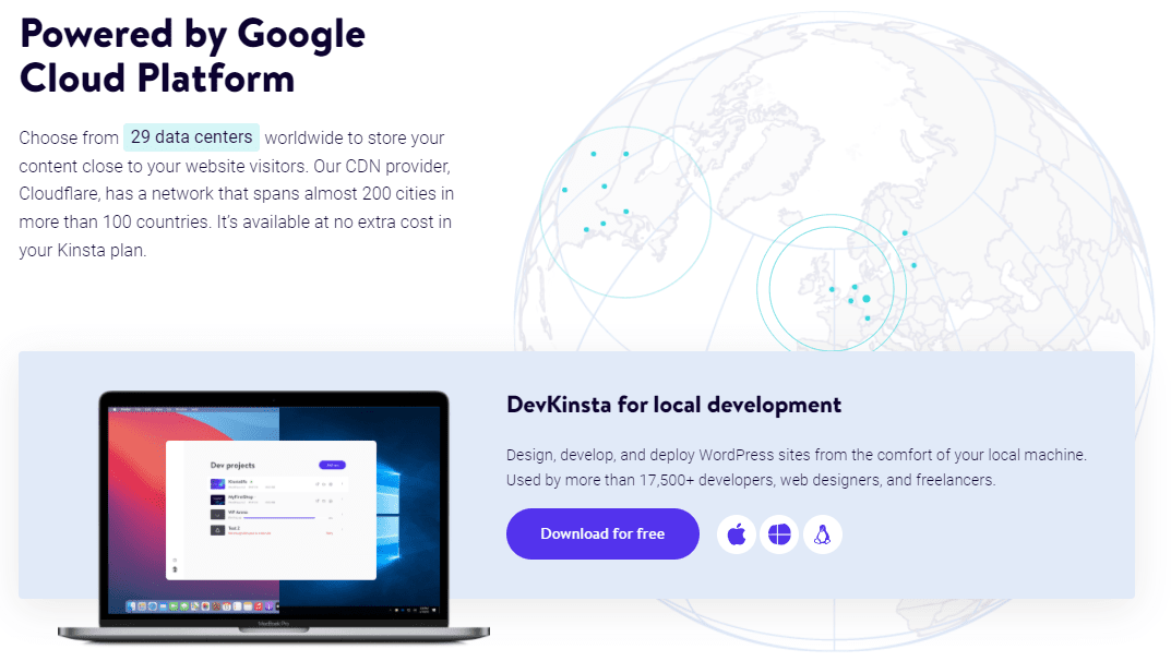 Kinsta data center locations